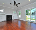 Family Room with Builtins