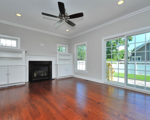 Family Room with Builtins