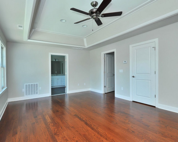 Master Bedroom with Trey Light Ceiling