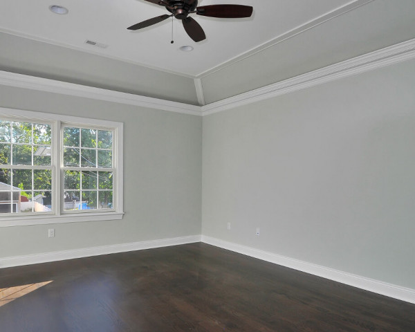 Master Bedroom With Trey and Light Ceiling