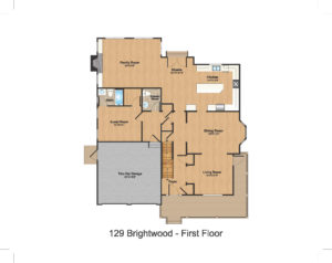 1st Floor Color- 129 Brightwood Ave.