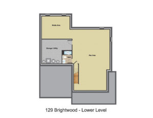 Basement Color- 129 Brightwood Ave.