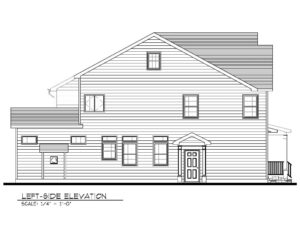 Left Elevation B&W- 129 Brightwood Ave.