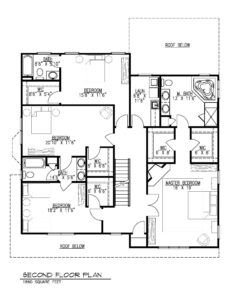 Second Floor B&W- 129 Brightwood Ave.
