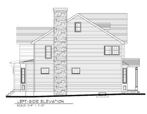 14 Wychview Drive, Westfield- Left Side Elevation B&W