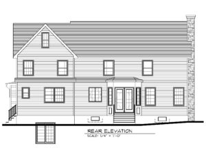 14 Wychview Drive, Westfield- Rear Elevation B&W