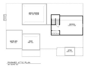 221 Golf Edge, Westfield- Attic Floor Plan