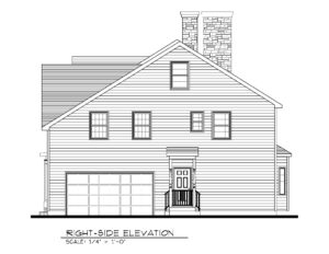 221 Golf Edge, Westfield- Right Elevation