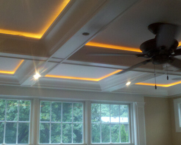 Family Room Lit Ceiling
