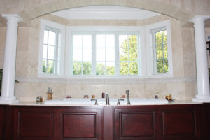 405 Quantuck Lane, Westfield- Master Bath Jacuzzi with Arch and Custom Tub Skirt