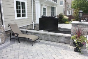 405 Quantuck Lane, Westfield- Rear Elevation with Hot Tub