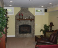 Stone Fireplace with Recycled Timber Mantle