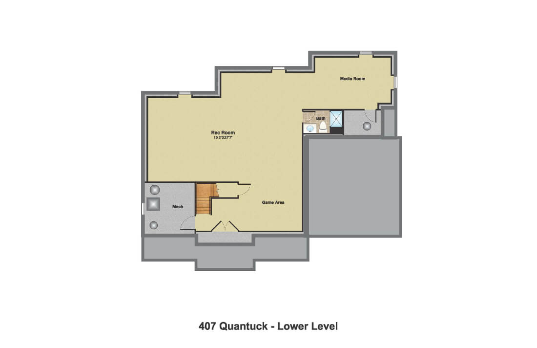 407 Quantuck Basement Floor Plan Premier Design Custom Homes