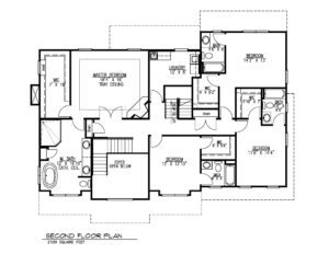407 Quantuck Lane, Westfield- Second Floor Plan B&W