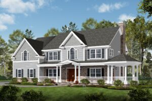 408 Quantuck Lane, Westfield- Front Color Rendering