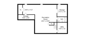 408 Quantuck Lane, Westfield- Basement Floor Plan
