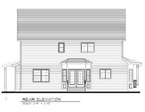 443 Beechwood Place, Westfield- Rear Elevation