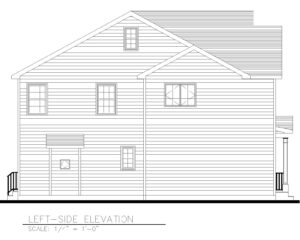 Left Elevation - 5 Village Circle, Westfield NJ