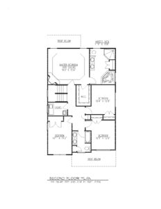 610 Cumberland Street, Westfield- 2nd Floor Plan B&W