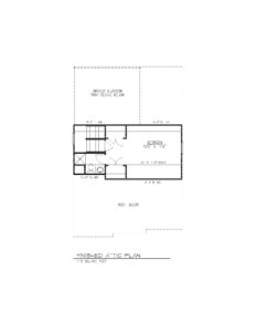 610 Cumberland Street, Westfield- Attic Plan B&W
