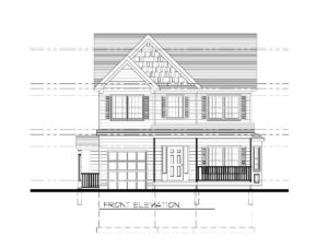 610 Cumberland Street, Westfield- Front Elevation B&W
