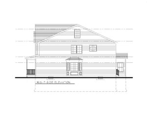 610 Cumberland Street, Westfield- Right Elevation B&W