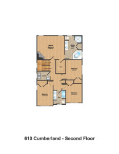 610 Cumberland Street, Westfield- Floorplan 2nd Floor Color
