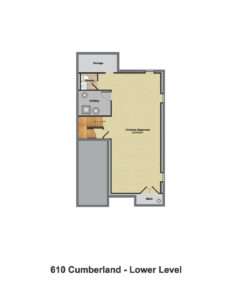 610 Cumberland Street, Westfield- Floorplan Basement Color