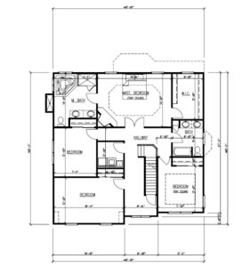 611 Norwood Drive, Westfield- Floor Plan 2nd Floor B&W