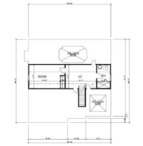 611 Norwood Drive, Westfield- Floor Plan Attic B&W