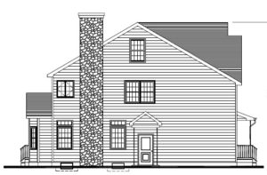 611 Norwood Drive, Westfield- Left Elevation B&W