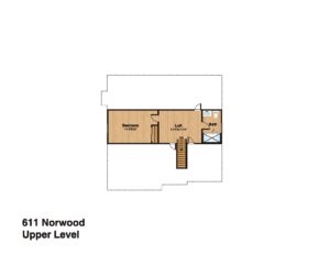 611 Norwood Drive, Westfield- Attic Floor Plan