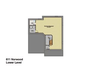 611 Norwood Drive, Westfield- Basememt Floor Plan