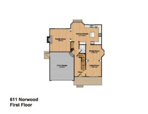 611 Norwood Drive, Westfield- First Floor Plan