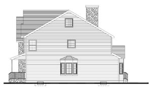 611 Norwood Drive, Westfield- Right Elevation B&W