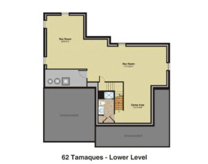 62 Tamaques Way, Westfield- Basement Floor Plan Color
