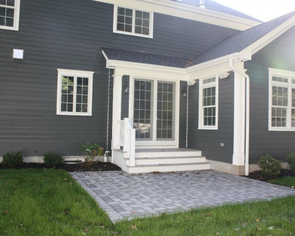 Rear Elevation with Patio