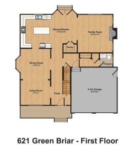 621 Green Briar Court, Westfield- 1st Floor Color