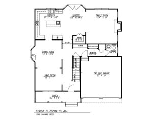 621 Green Briar Court, Westfield- 1st Floor Plan