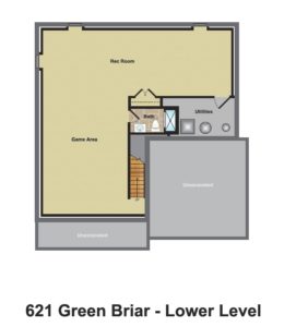 621 Green Briar Court, Westfield- Basement Color