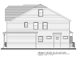 621 Green Briar Court, Westfield- Right Side Elevation