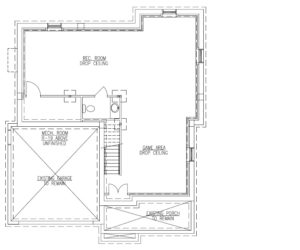 627 Leigh Drive, Westfield- Basement Floor Plan