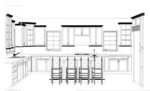627 Leigh Drive, Westfield- Kitchen Elevation