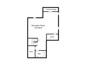 648 Maple Street, Westfield- Basement Floor Plan