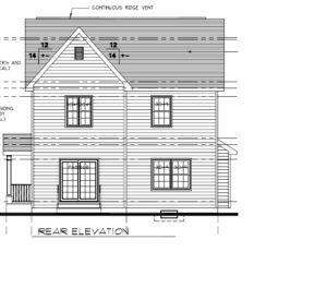 648 Maple Street, Westfield- Rear Elevation