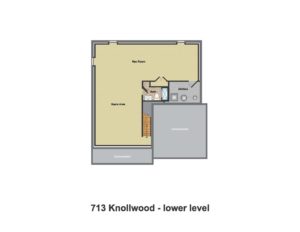 713 Knollwood Terrace, Westfield- Basement Floor Plan Color