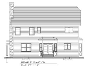 713 Knollwood Terrace, Westfield- Rear Elevation