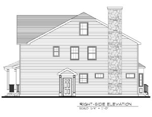 713 Knollwood Terrace, Westfield- Right Elevation