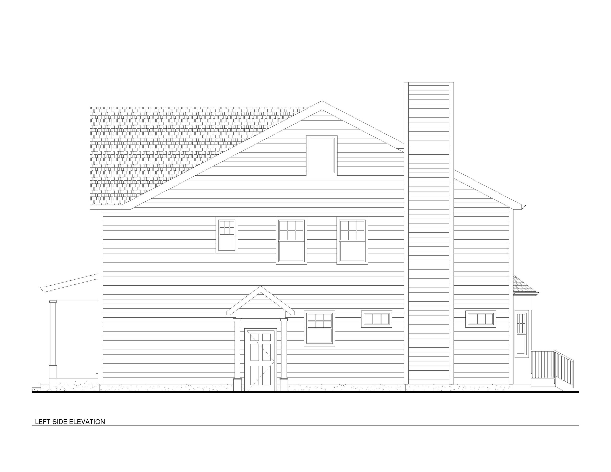728 Harding Left Elevation