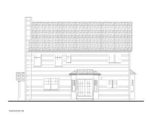 728 Harding - Rear Elevation